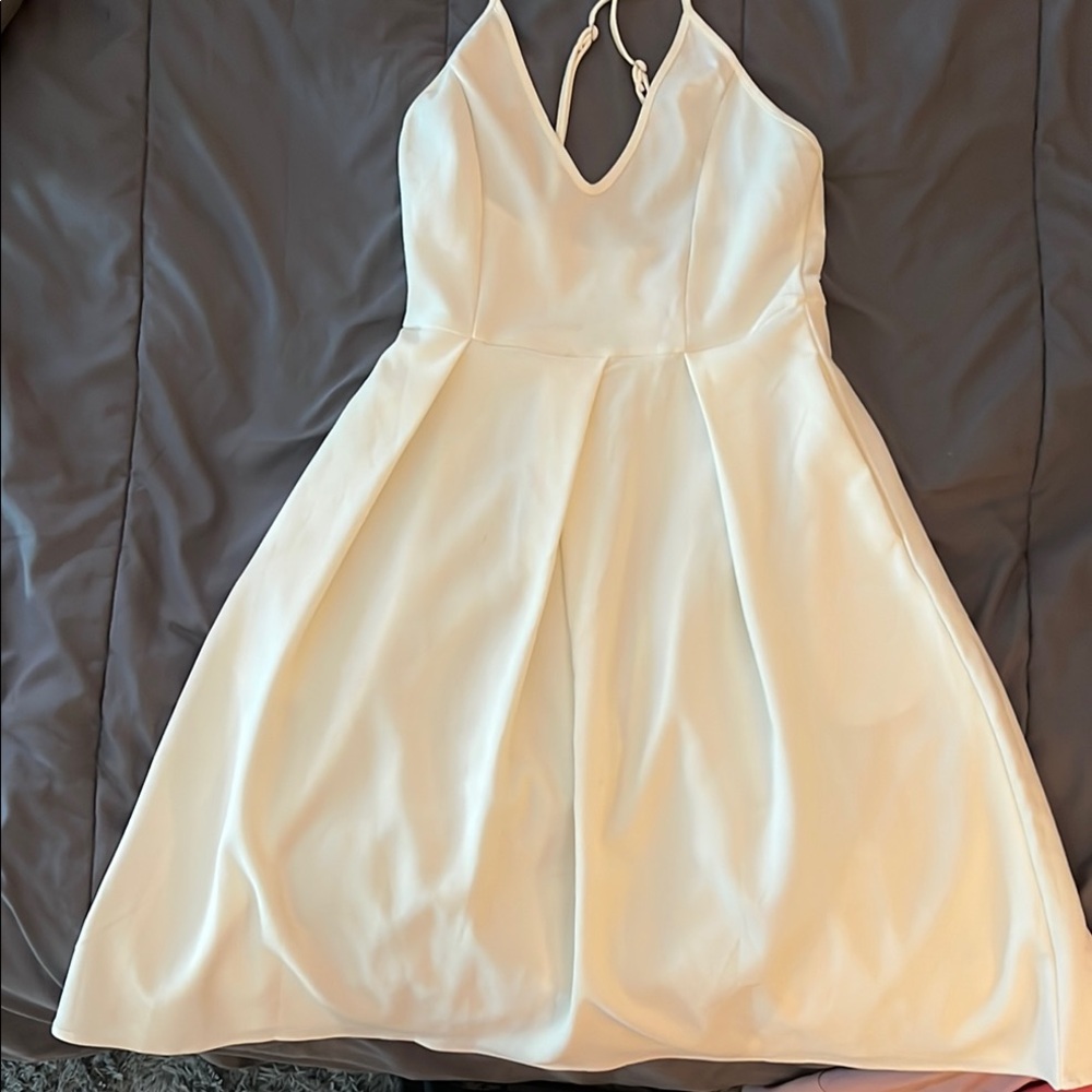 Elegant Cream Midi Dress